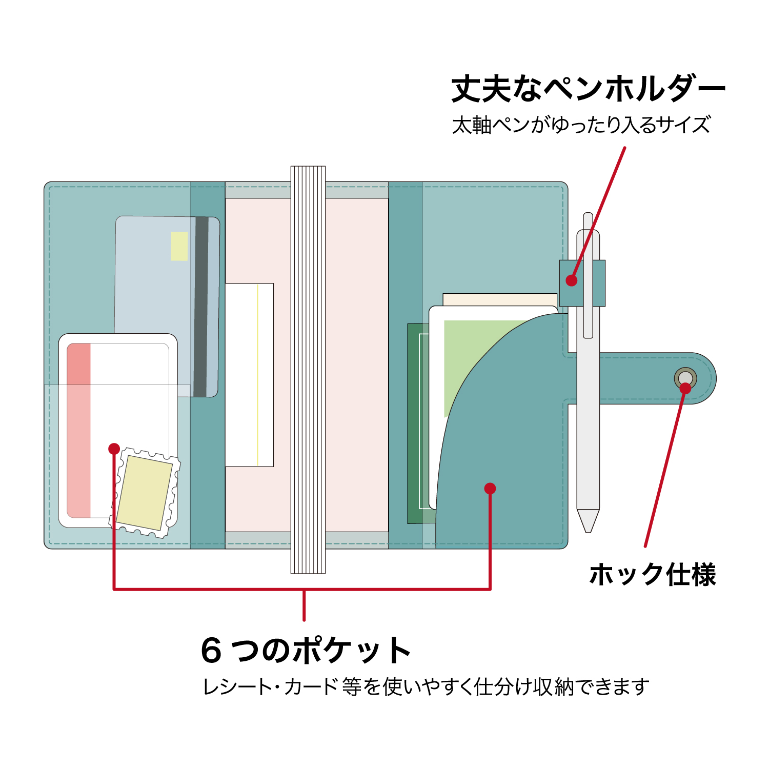 家計簿付き手帳 A6 スモークブルー（月曜始まり）【2023限定色】 – クツワ株式会社 -KUTSUWA-